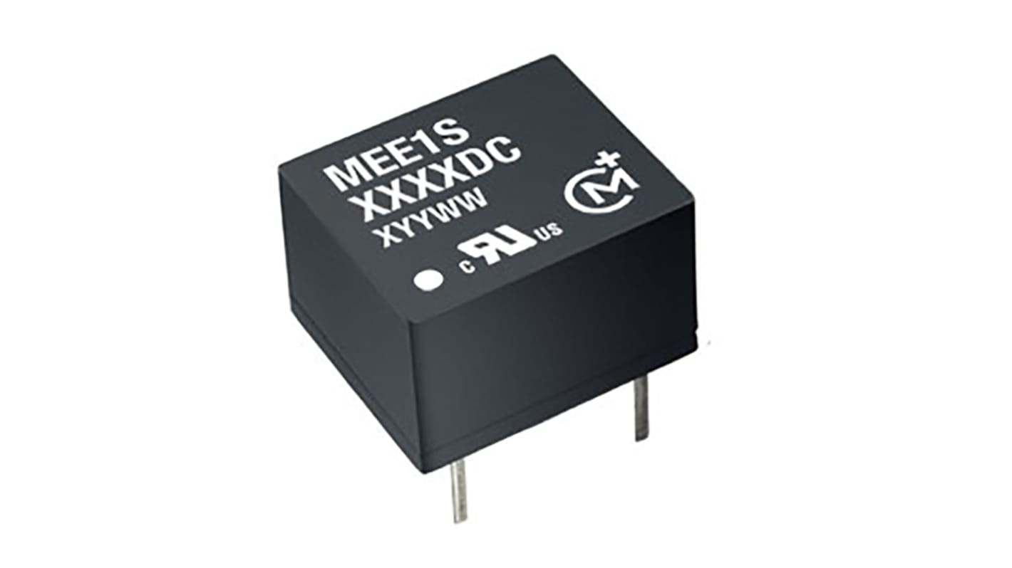 Murata Power Solutions MEE1 DC-DC Converter, 5V dc/ 200mA Output, 4.5 → 5.5 V dc Input, 1W, Through Hole, +85°C