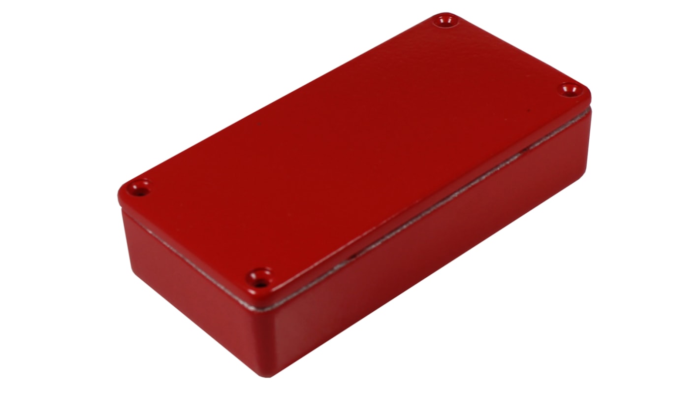 CAMDENBOSS 5000 Series Red Die Cast Aluminium Enclosure, IP54, Red Lid, 101 x 50 x 25mm