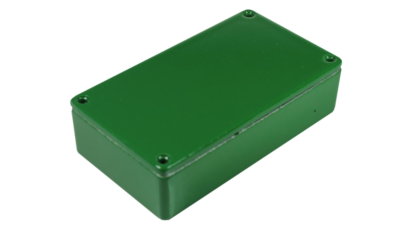 CAMDENBOSS 5000 Series Green Die Cast Aluminium Enclosure, IP54, Green Lid, 112 x 62 x 31mm
