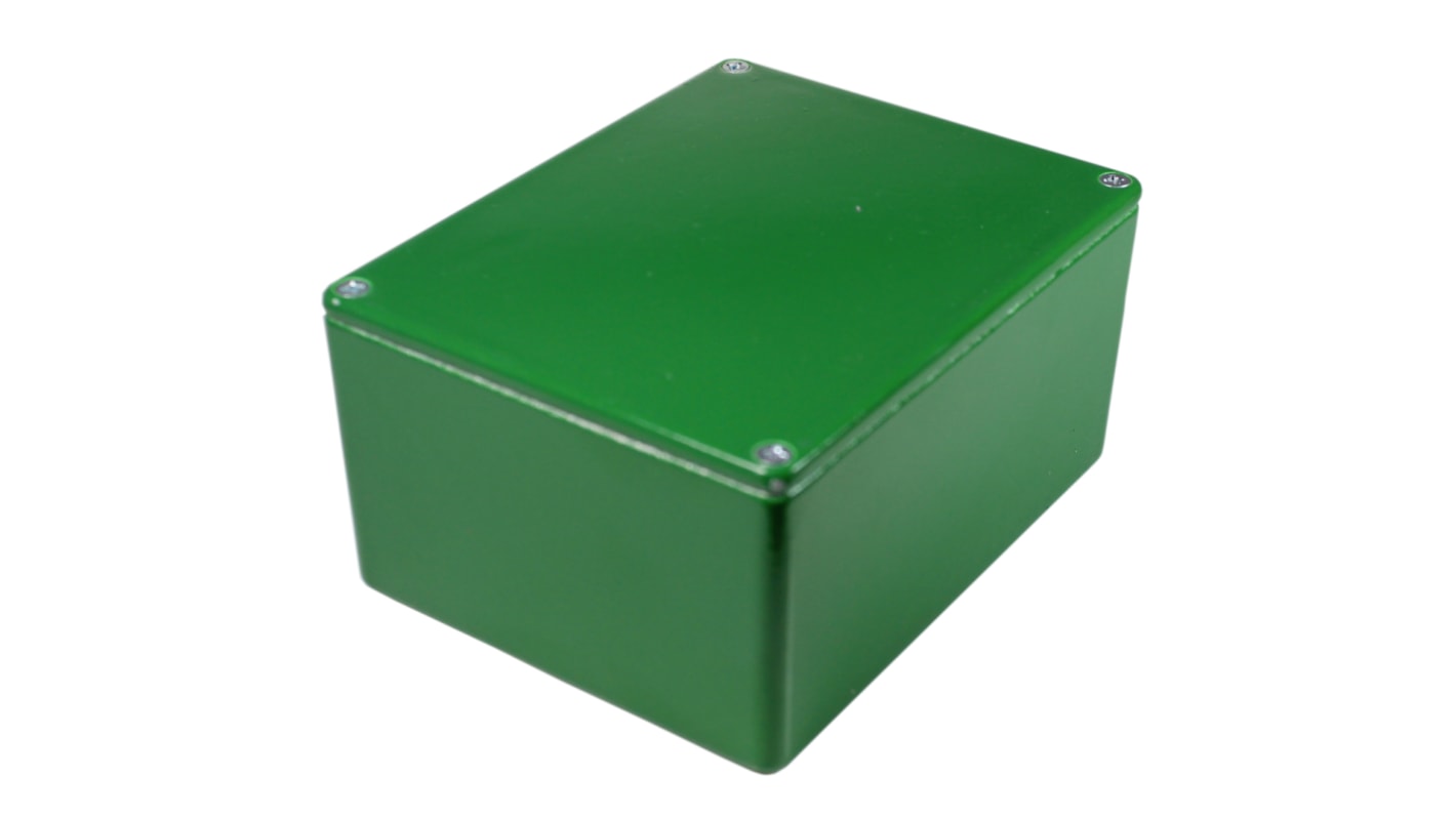 CAMDENBOSS 5000 Series Green Die Cast Aluminium Enclosure, IP54, Green Lid, 120 x 66 x 40mm