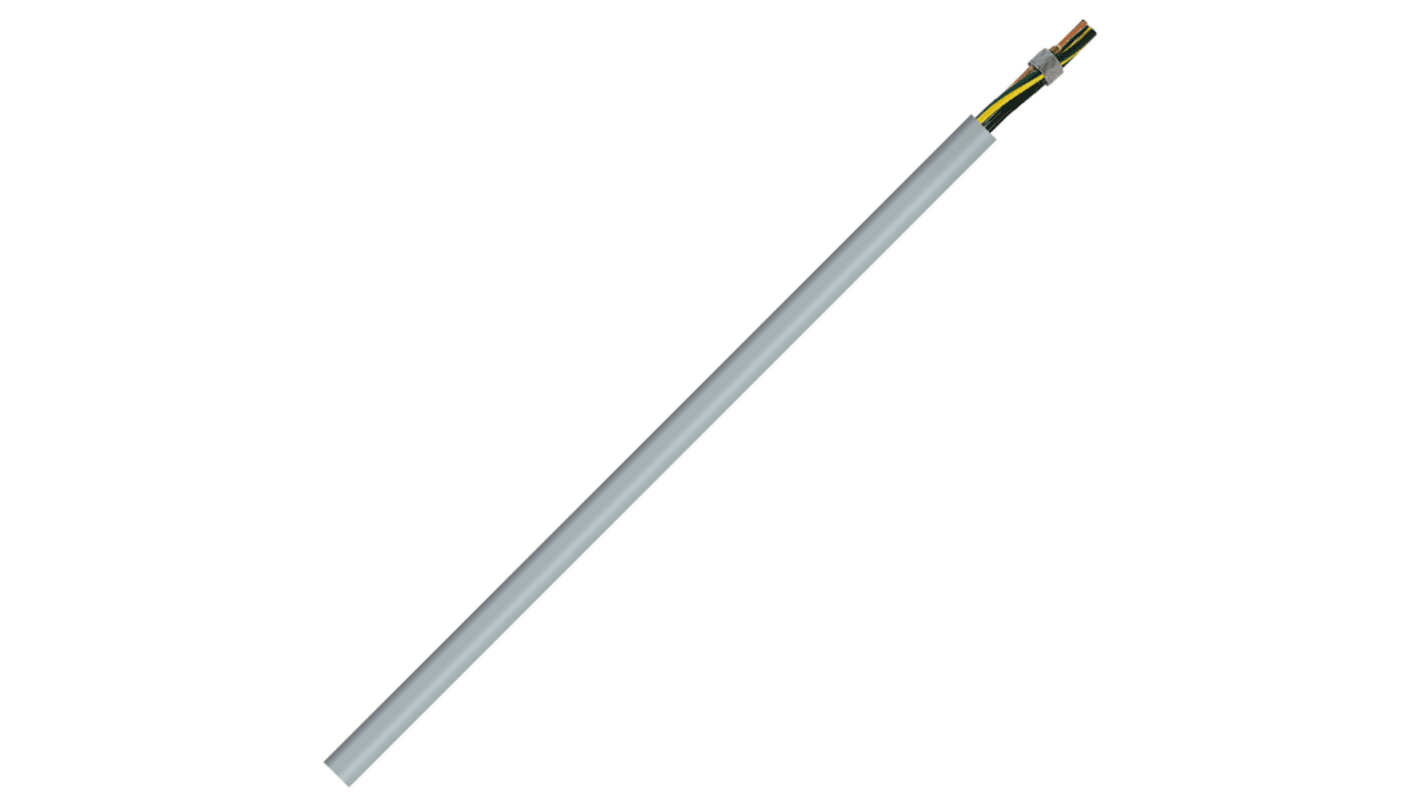 AXINDUS Harmoflex H05VV5-F Control Cable, 4 Cores, 0.75 mm², H05VV5F, Unscreened, 50m, Grey PVC, type TM5 Sheath, 18 AWG