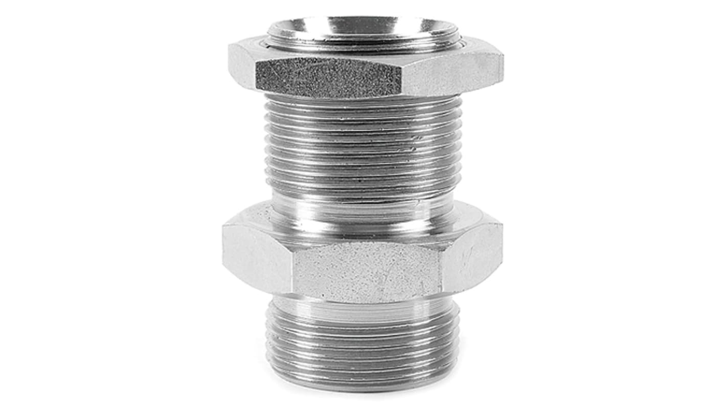 Adattatore filettato dritto idraulico Parker, connettore A: G 3/4, B: G 3/4 Maschio, in Acciaio