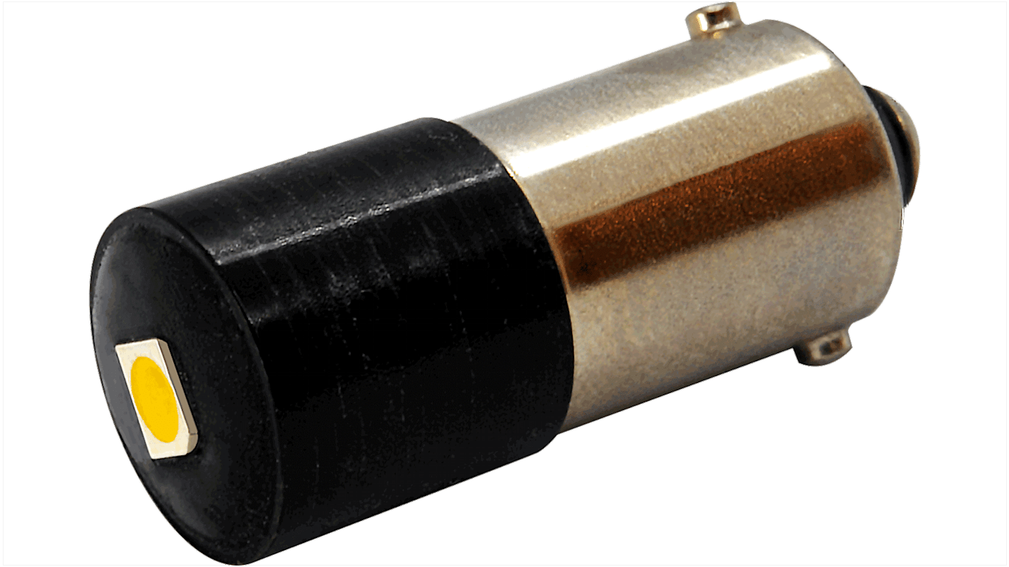 Oxley LED Signalleuchte Gelb, 12-60V ac/dc / 181mcd, Ø 10mm x 25.5mm, Sockel BA9s