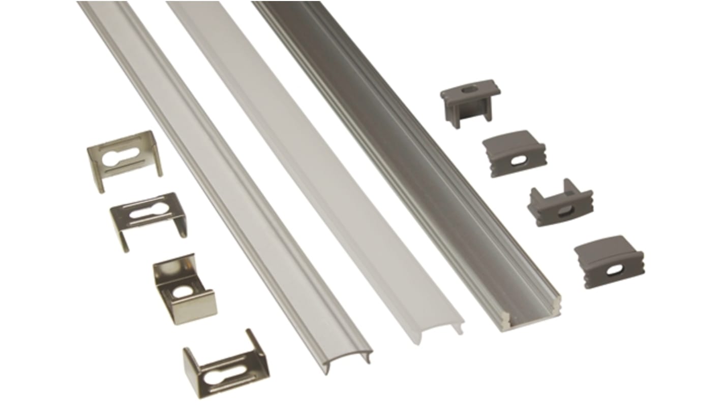 PowerLED LED支架, 1000 x 17mm, 用于柔性 LED 灯带