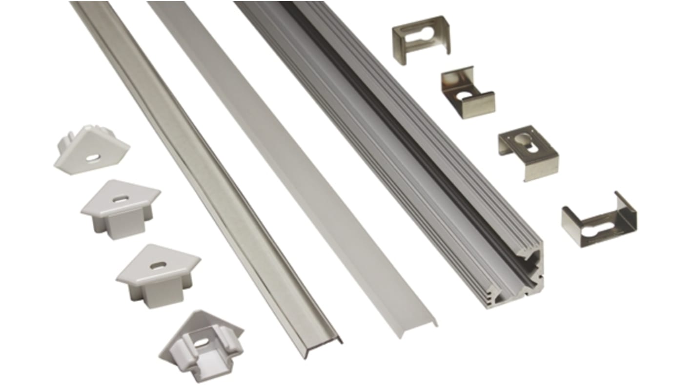 PowerLED LED支架, 1000 x 19mm, 用于柔性 LED 灯带