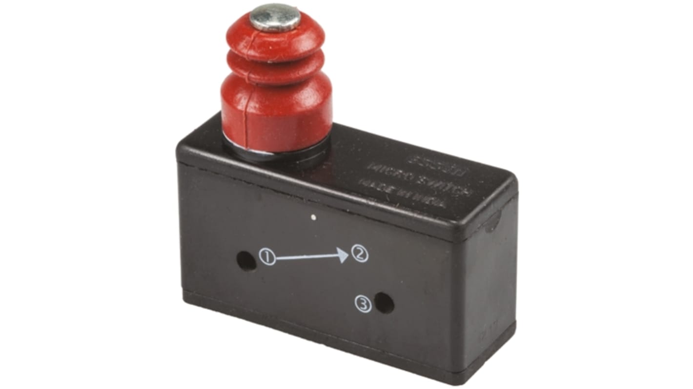 RS PRO Plunger Micro Switch, Screw Terminal, 15 A @ 250 V ac, SP-CO