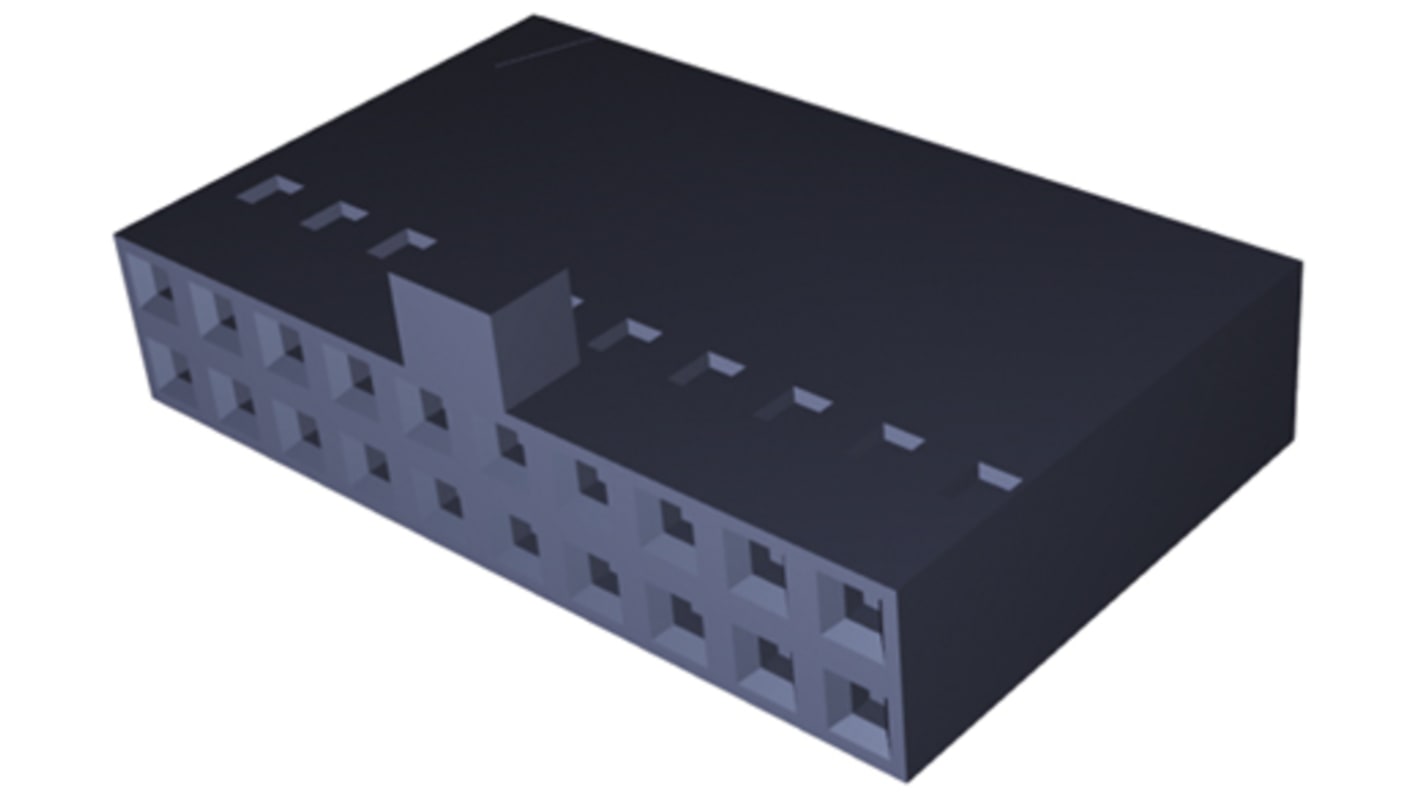 TE Connectivity, AMPMODU Short Point Female Connector Housing, 2.54mm Pitch, 20 Way, 2 Row