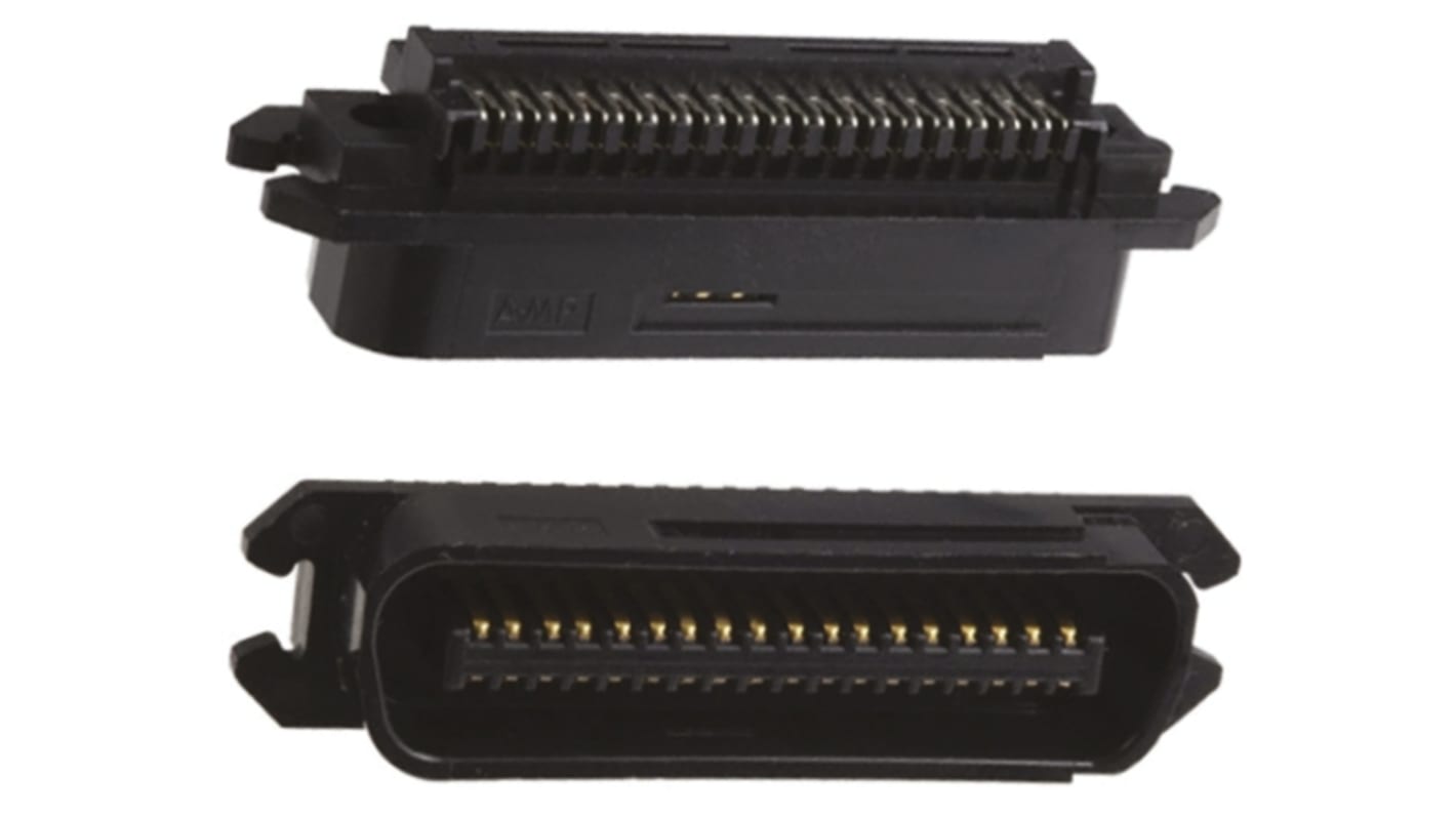 TE Connectivity 36-Way IDC Connector Plug for Cable Mount, 2-Row