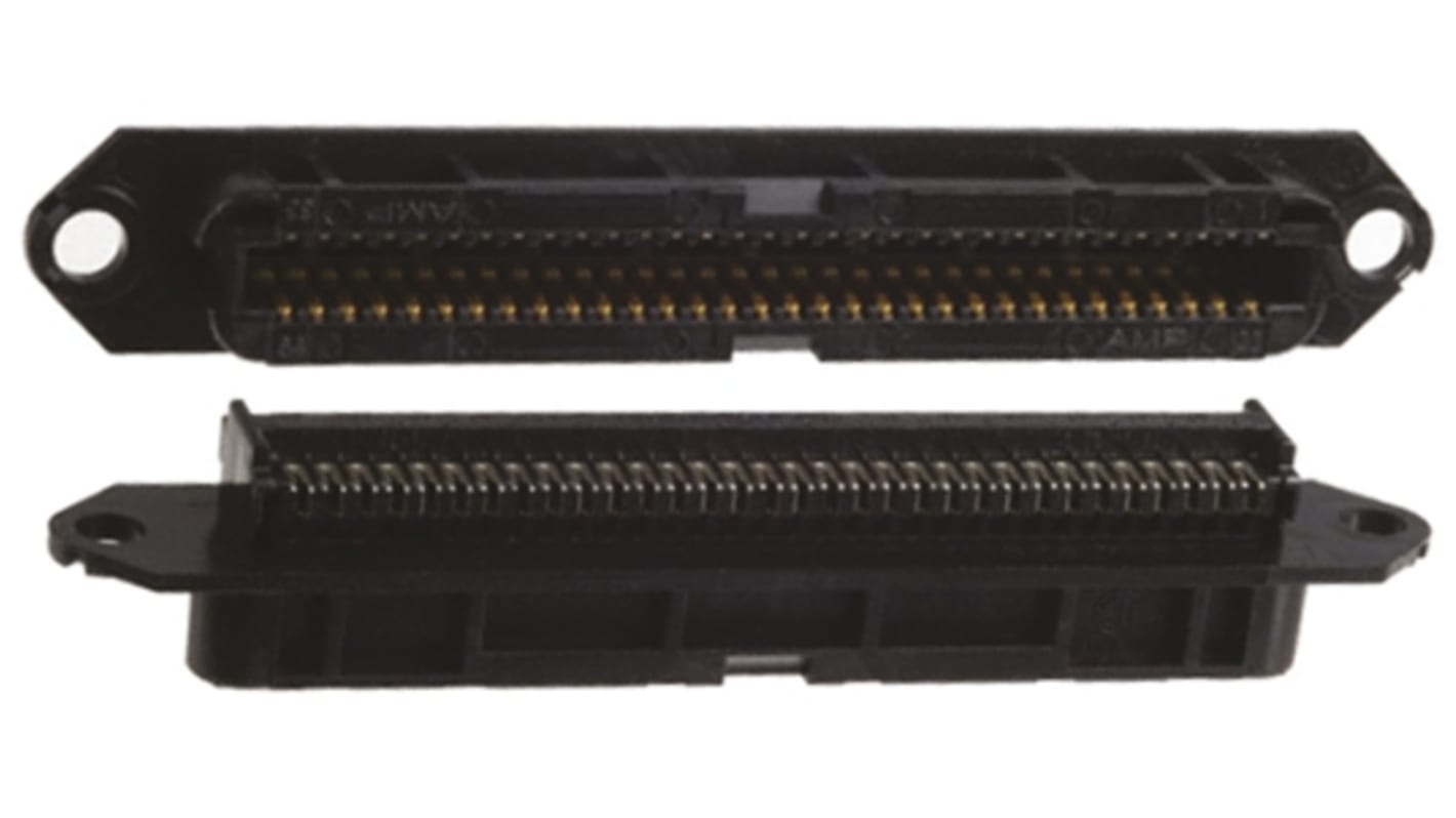 Conector IDC macho TE Connectivity serie CHAMP-LOK de 50 vías, paso 2.16mm, 2 filas, Montaje de Cable
