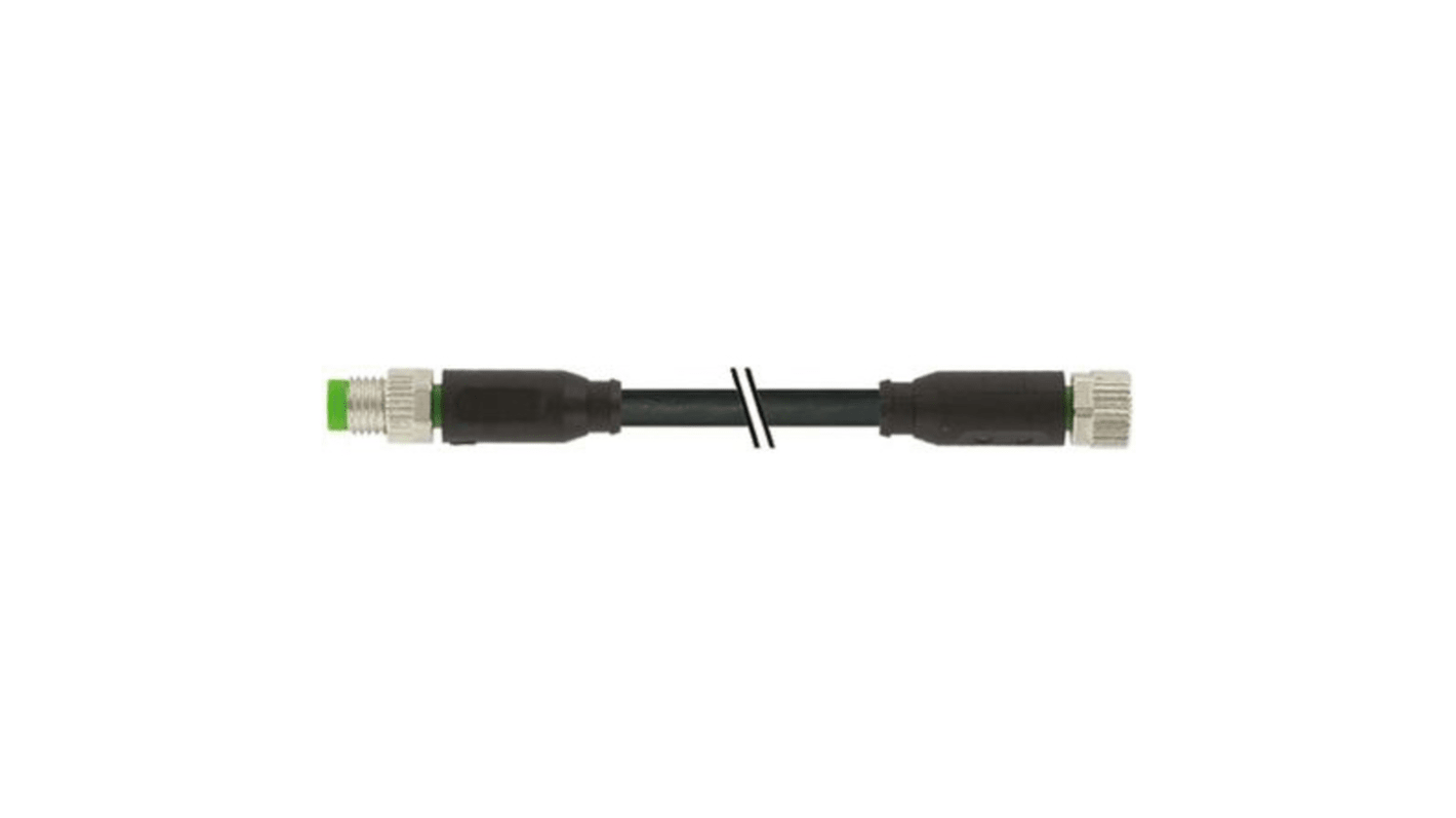 Murrelektronik Limited Straight Female 3 way M8 to Straight Male 3 way M8 Sensor Actuator Cable, 600mm