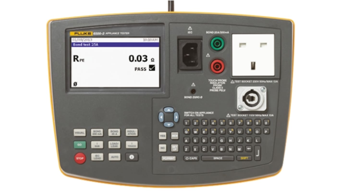 Fluke 6500 PAT Testing Kit, Class I, Class II Test Type