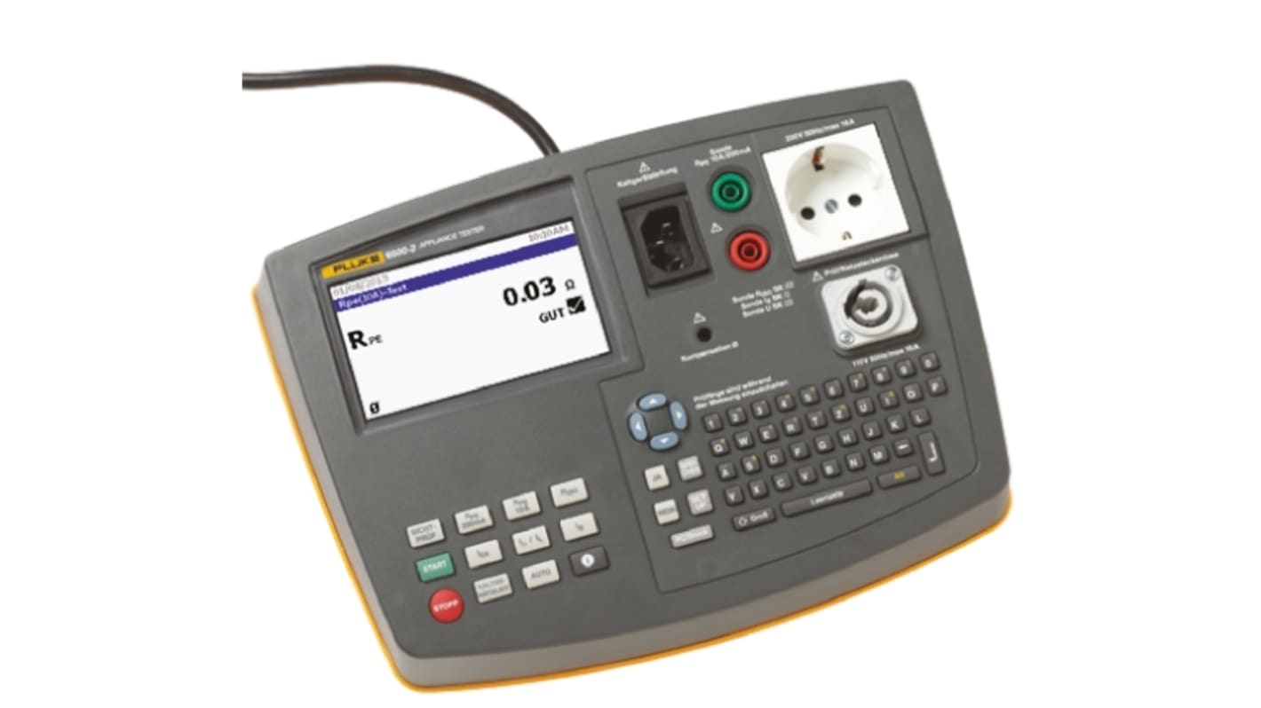 Fluke 6500, Advanced PAT, Gerätetester, Prüfung Manuell, Klasse I, Klasse II