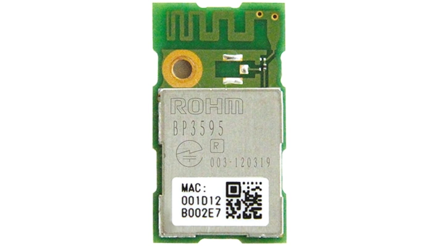 ROHM WiFi模块, 802.11b，802.11g，802.11i，802.11n, 3.3V, SDIO、UART、USB接口, 64/128 位 WEP，AES，TKIP