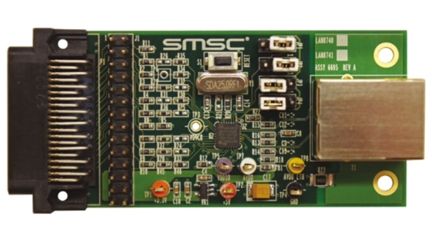 Microchip High-Speed 10/100 EEE enabled Ethernet Transceiver Customer Eval LAN8740/41 Evaluation Kit EVB8740