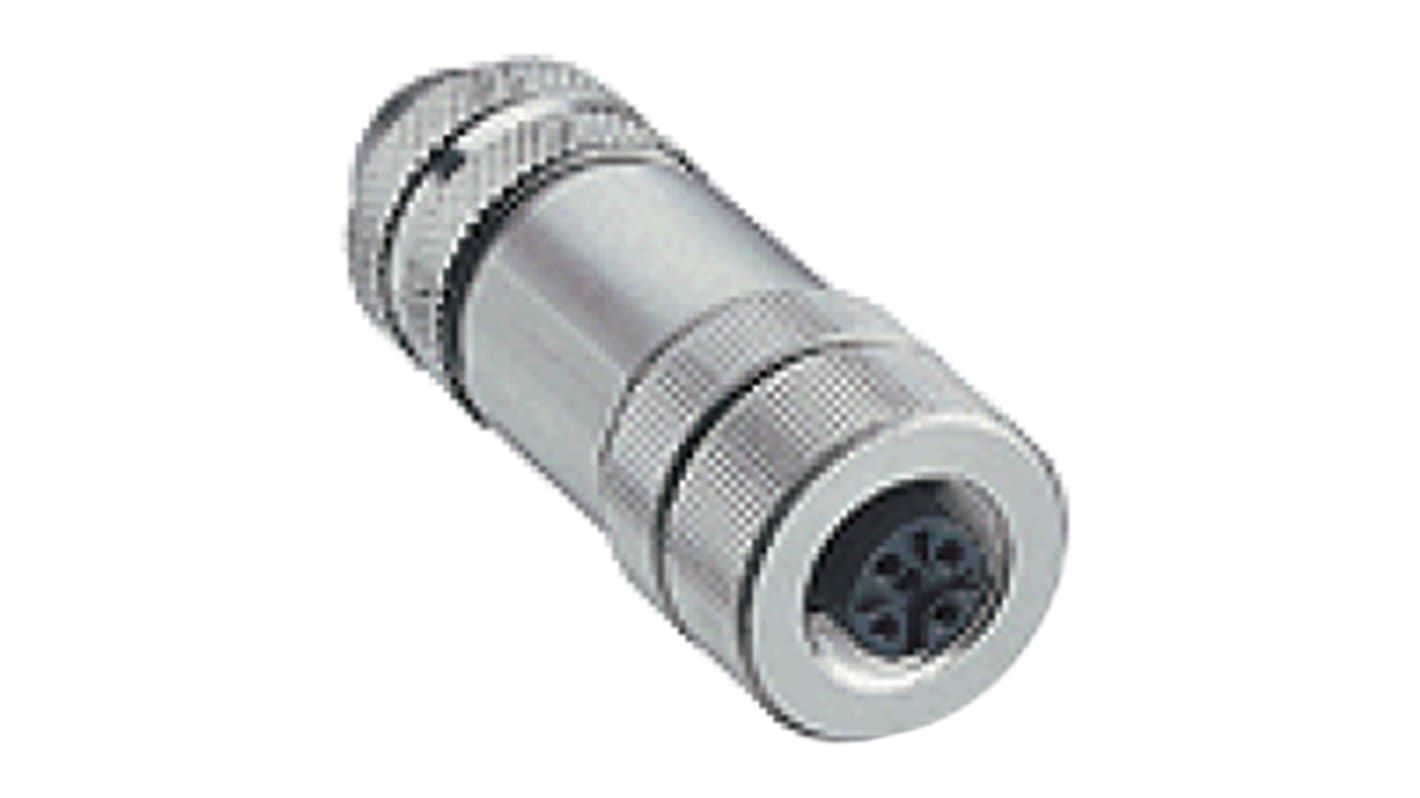 Gefran Circular Connector, 8 Contacts, Female