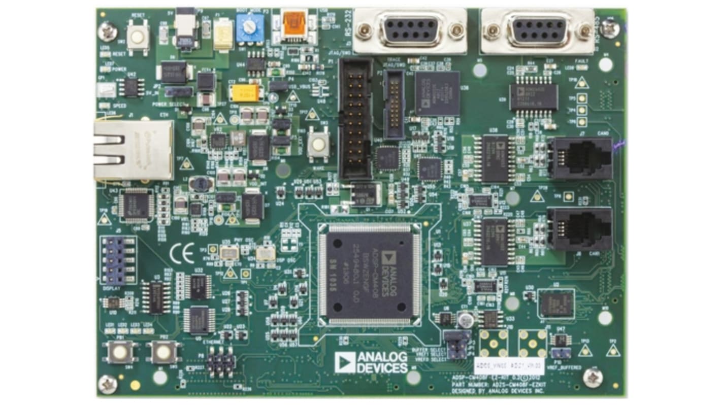 Analog Devices ADSP-CM40x评估板, ADSP-CM408F处理器, ARM Cortex M4内核