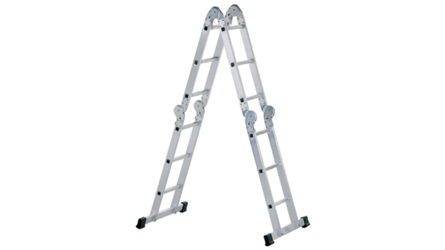 Zarges Aluminium Combination Ladder 12 steps 1.75m open length