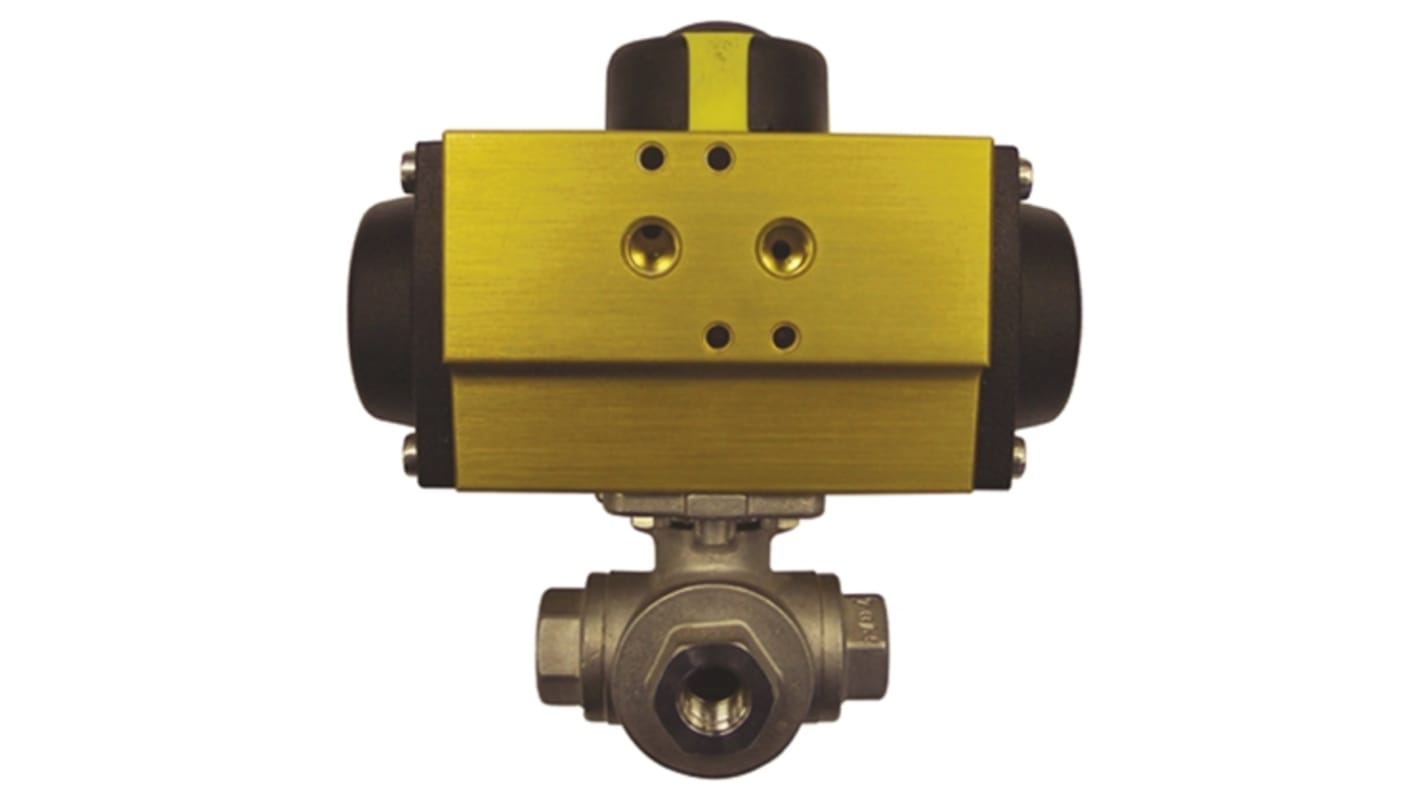 RS PRO Pneumatic Actuated Valve 1-1/2in, 800 psi
