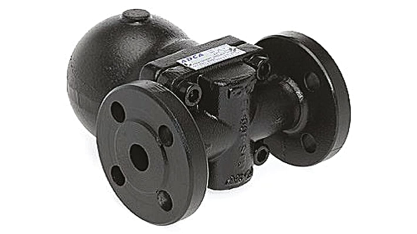 Scarico di condensa per vapore Valsteam ADCA, connessione 3/4 poll., 4,5 bar max, +198°C max, in Ferro SG, orientamento