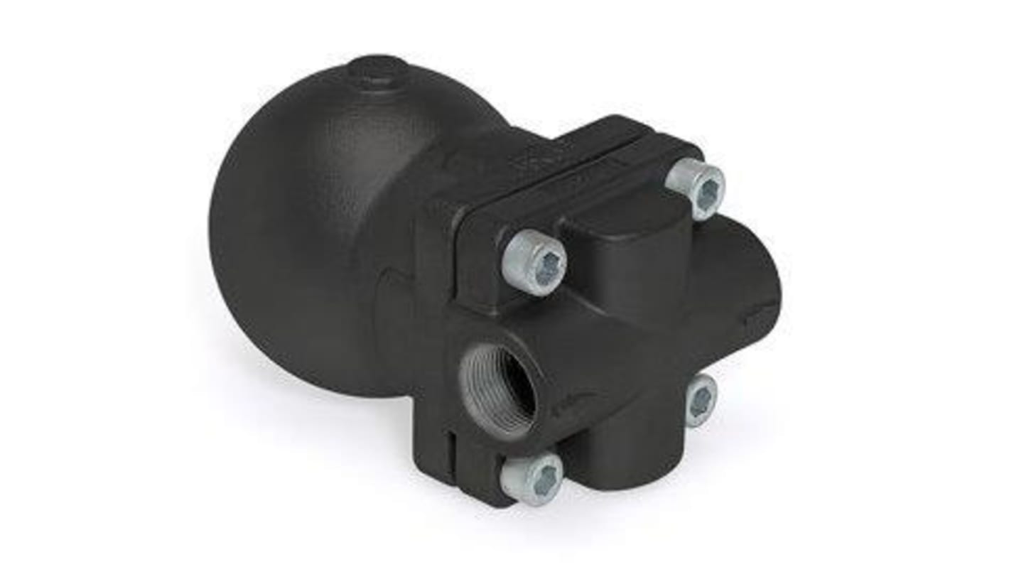 Scarico di condensa per vapore Valsteam ADCA, connessione 3/4 poll., 14 bar max, +198°C max, in Ferro SG, orientamento