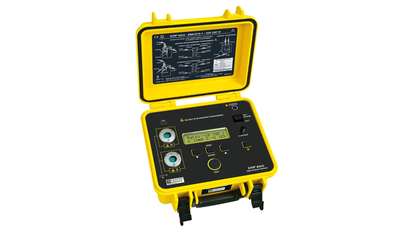 Chauvin Arnoux Ratiometer, 32Vrms excitation voltage 0.8000 → 1000.0 ratio range