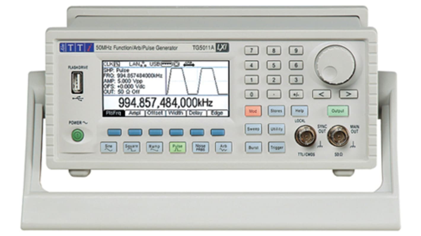Aim-TTi TG5011A Function Generator, 1μHz Min, 50MHz Max, FM Modulation, Variable Sweep - With RS Calibration