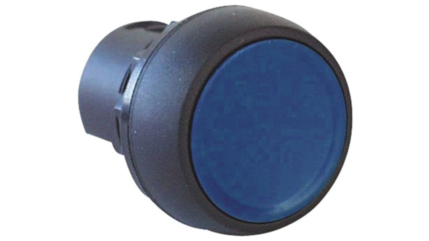 Allen Bradley 蓝色圆形按钮头, Φ22mm开孔, 瞬时, IP65, 800F系列