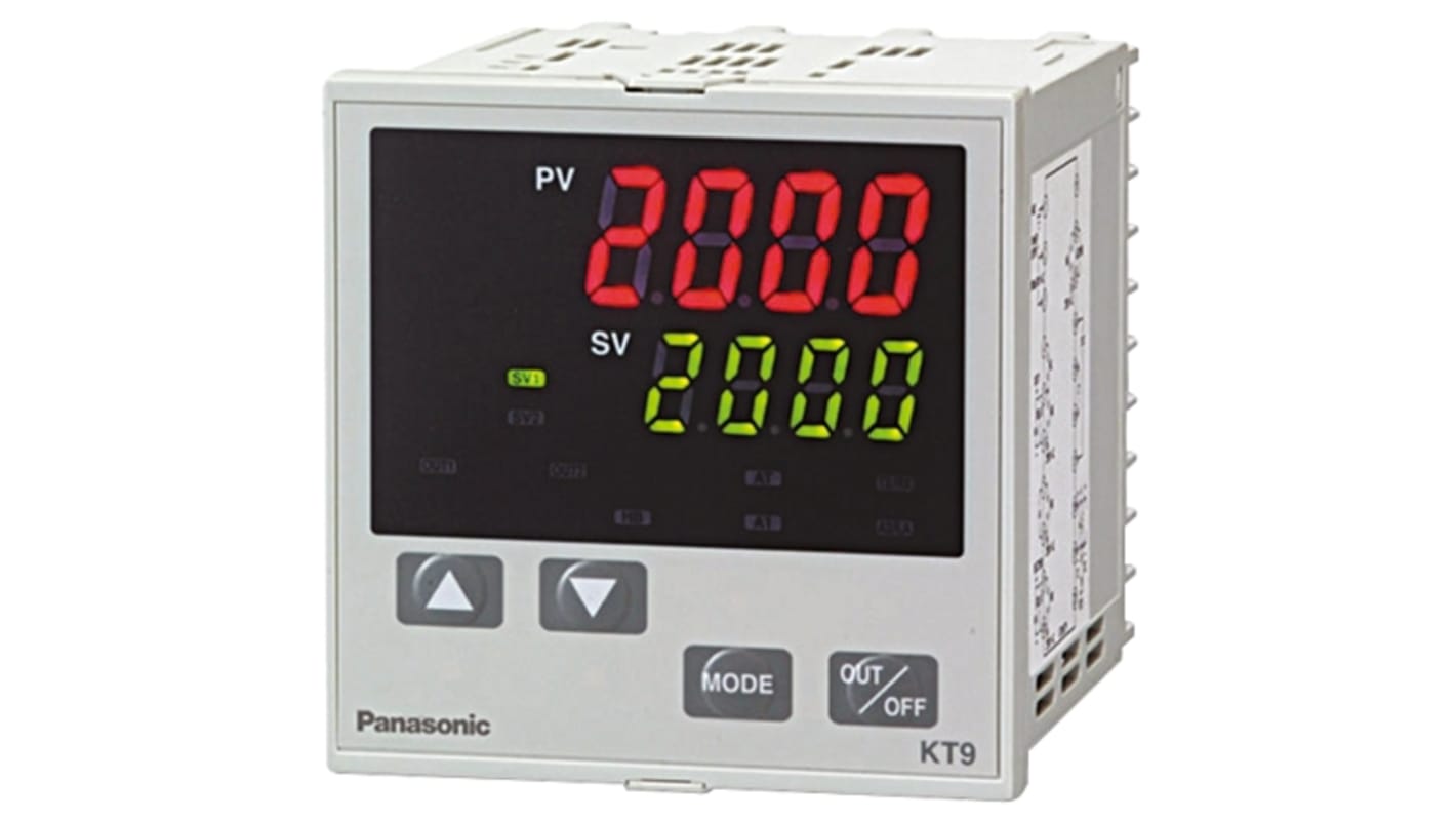 Panasonic PID控制器, 100 → 240 V 交流电源, 继电器输出, IP66, 96 x 96mm, KT9系列