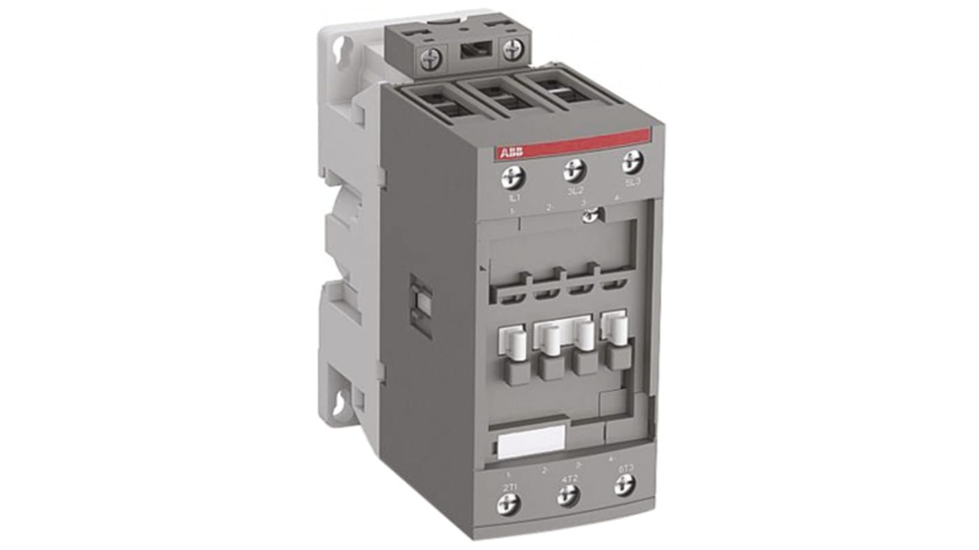 Contattore ABB, serie AF, 3 poli, 3 NA, 160 A, 55 kW, bobina 24 V ca/cc