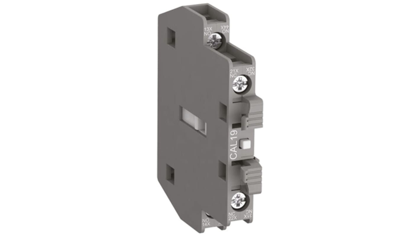 ABB Auxiliary Contact, 4 Contact, 2NC + 2NO, Side Mount