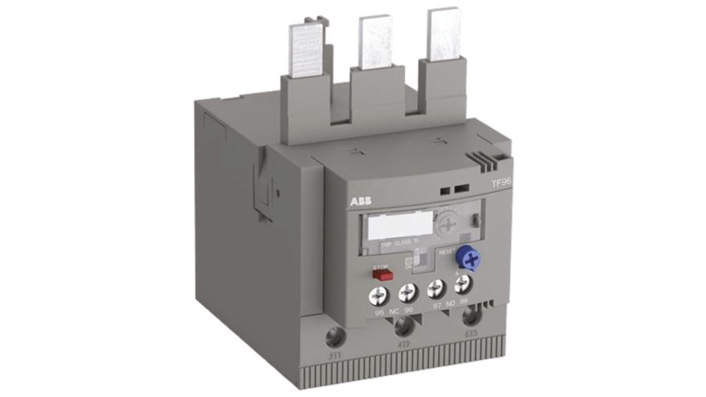 ABB TF96 Thermal Overload Relay 1NO + 1NC, 68 A F.L.C, 6 A Contact Rating, 690 Vac, 3P, AF Range