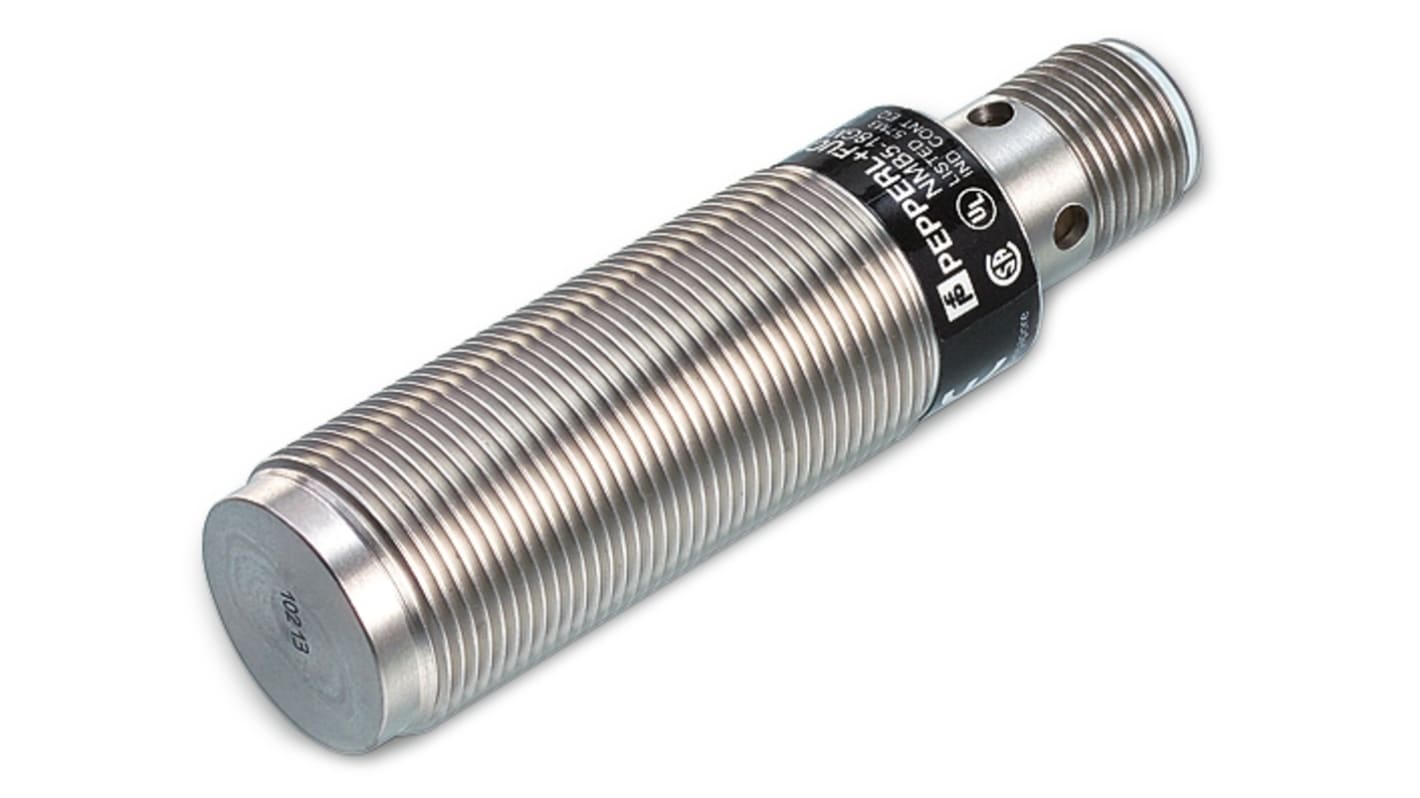 Rs-Online Sensore di prossimità Cilindro filettato Pepperl + Fuchs M18 rilevamento 10 mm 10 → 30 V c.c