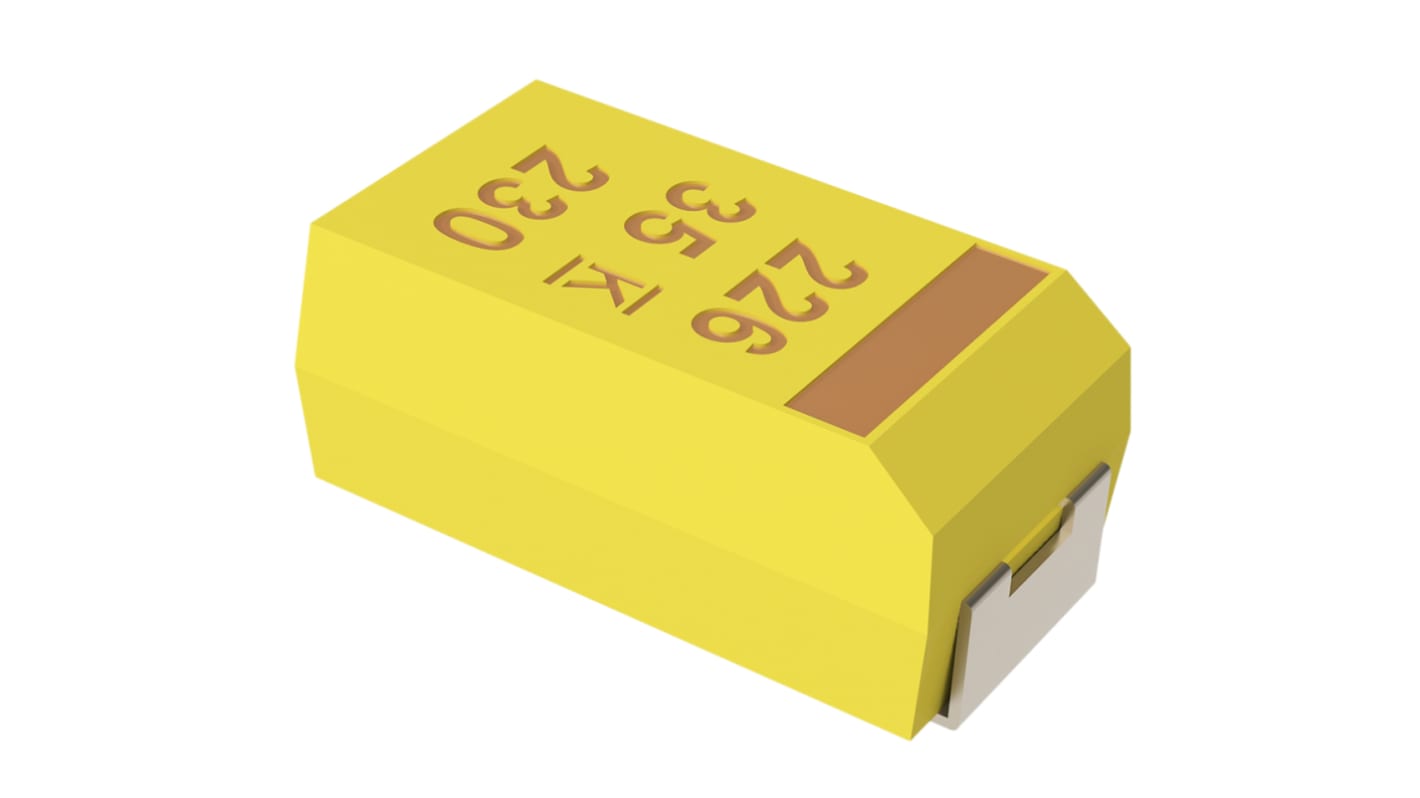 Tantalový kondenzátor, řada: T491 ±10% 3.3μF 16V dc, SMD, A ESR 5Ω MnO2 KEMET