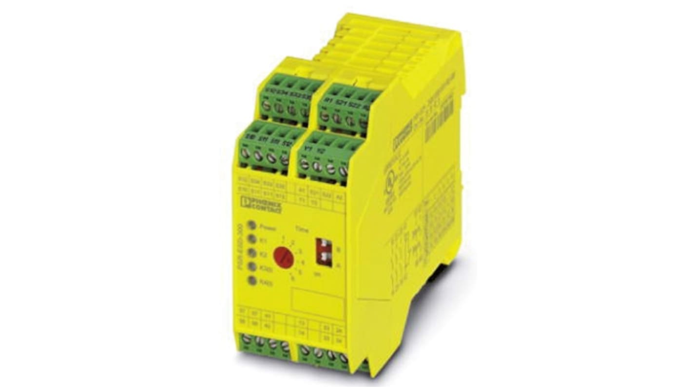 Phoenix Contact PSR-SPP Safety Relay, 24V ac/dc, Dual-Channel, 6 Safety Contacts