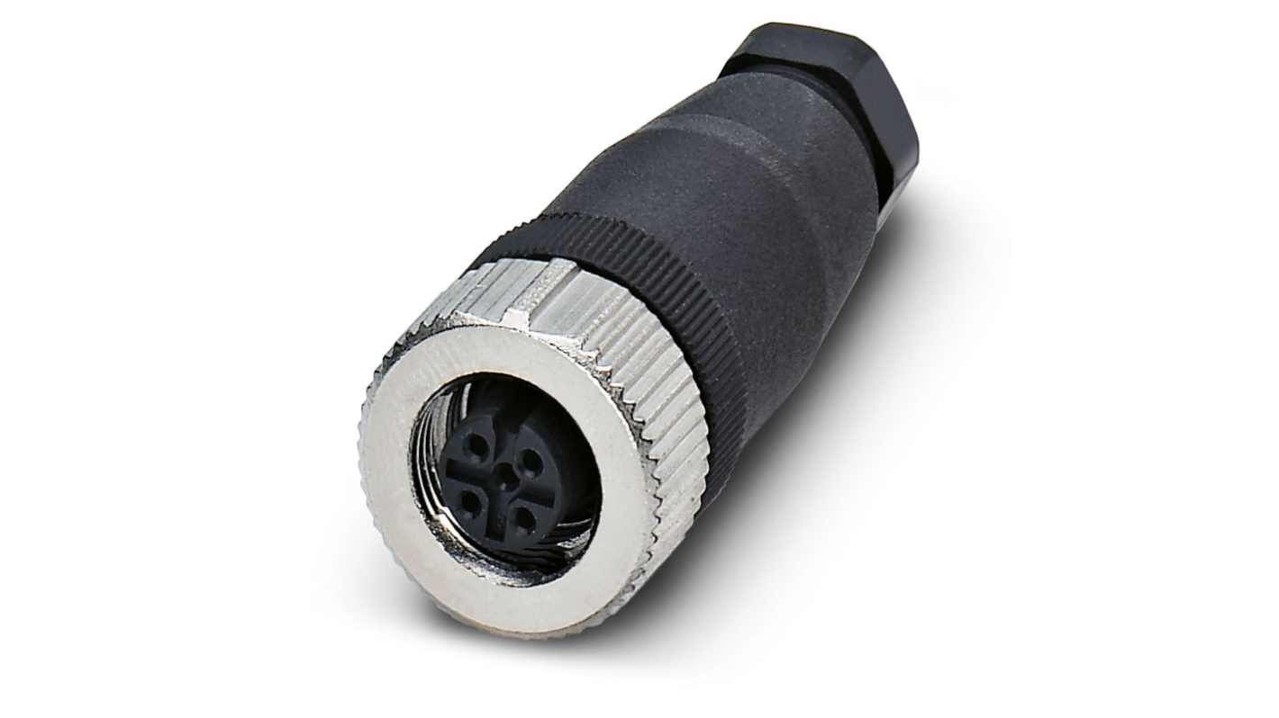 Connettore circolare Phoenix Contact, femmina, serie SACC, M12, 4 poli, Montaggio su cavo