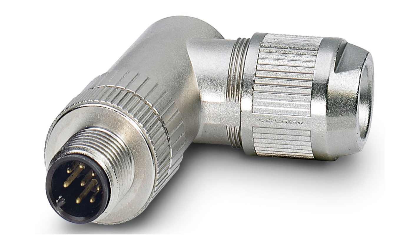 Phoenix Contact Circular Connector, 8 Contacts, Cable Mount, M12 Connector, Plug, Male, IP67, SACC Series
