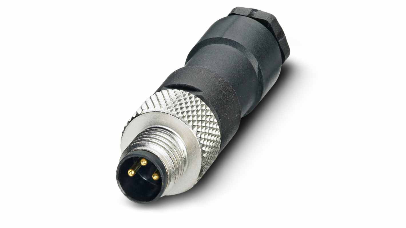 Phoenix Contact Circular Connector, 3 Contacts, Cable Mount, M8 Connector, Plug, Female, IP67, SACC Series