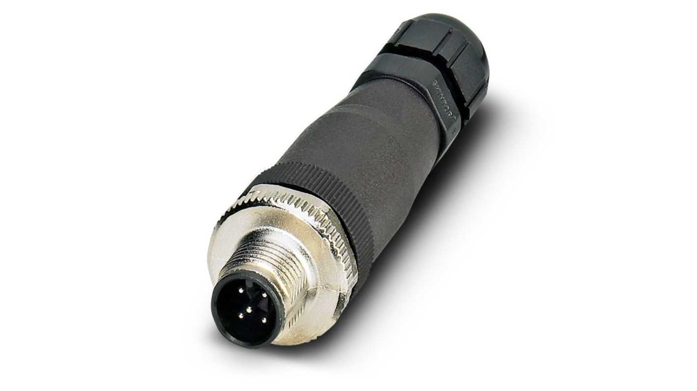 Phoenix Contact Circular Connector, 5 Contacts, Cable Mount, M12 Connector, Plug, Male, IP67, SACC Series