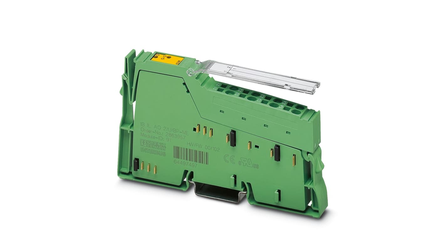Phoenix Contact IB IL AO 2/U/BP-ME Series Terminal Block, Analogue