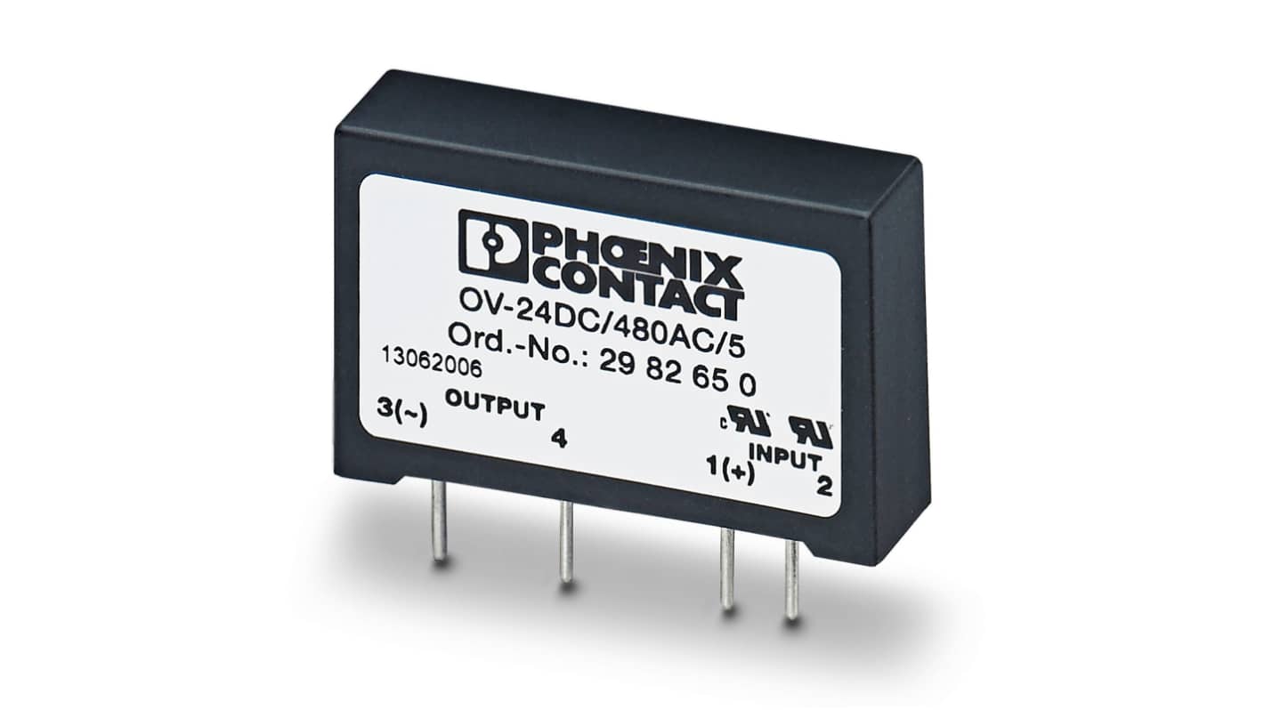 Relé de estado sólido Phoenix Contact OV-24DC/480AC/5, montaje en PCB