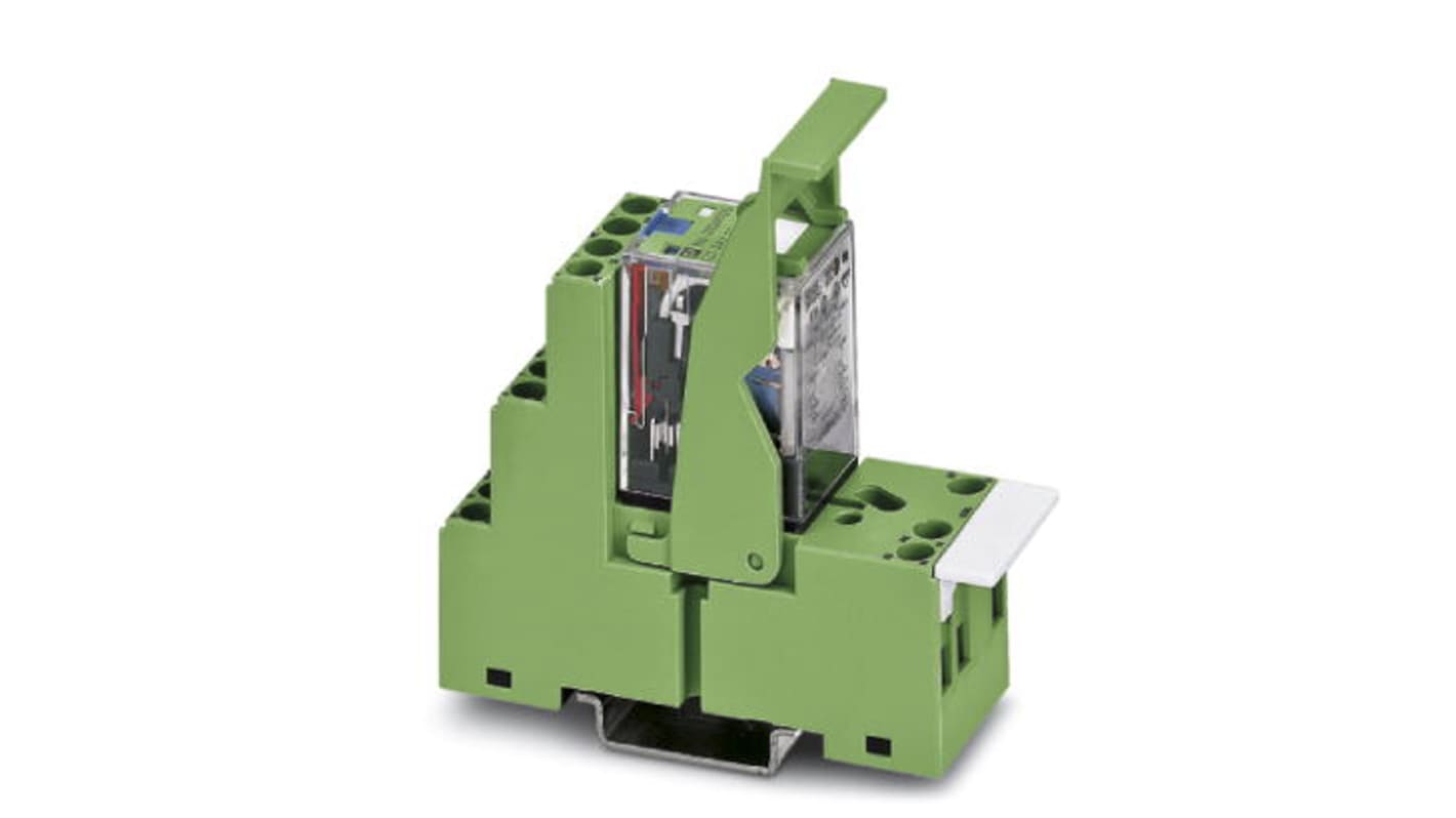 Phoenix Contact PR2-RSC3-LV-120AC/4X21AU Series Interface Relay Module, DIN Rail Mount, 110V Coil, 4PDT, 4-Pole