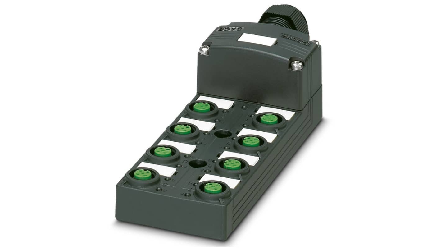 Phoenix Contact SACB Series Sensor Box, M12, 4 way, 8 port
