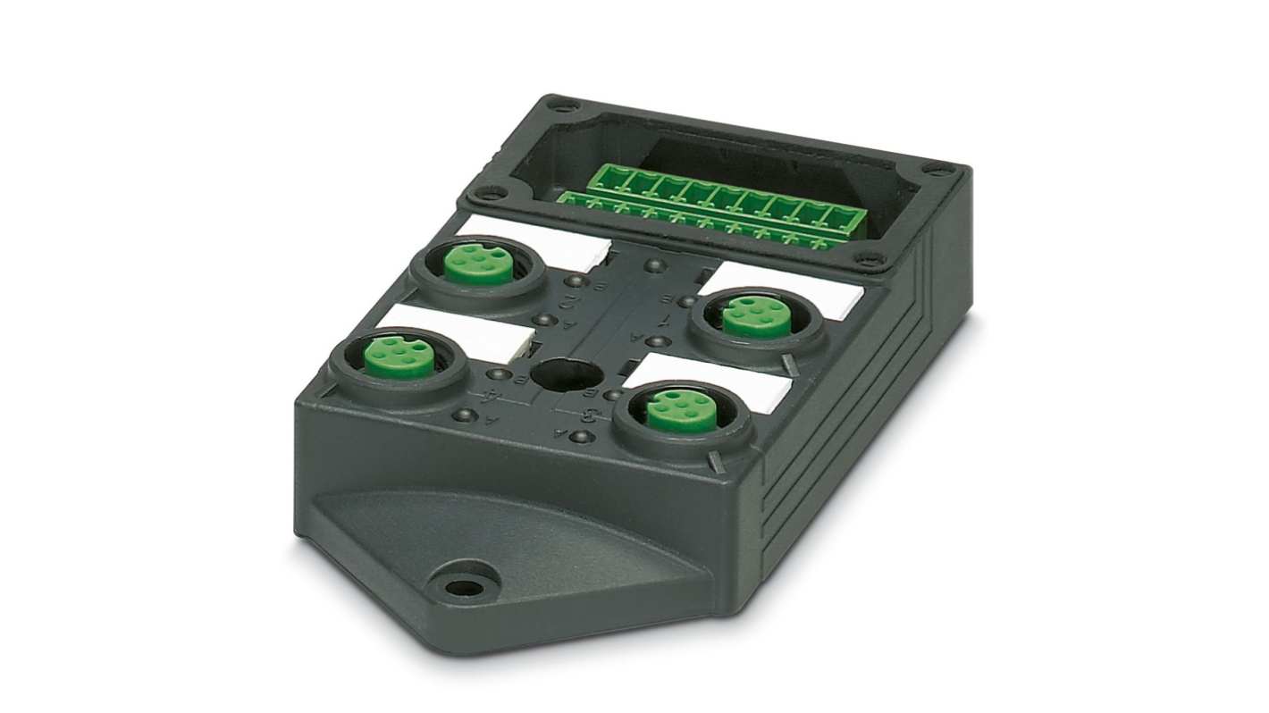 Phoenix Contact SACB Series Sensor Box, M12, 5 way, 4 port