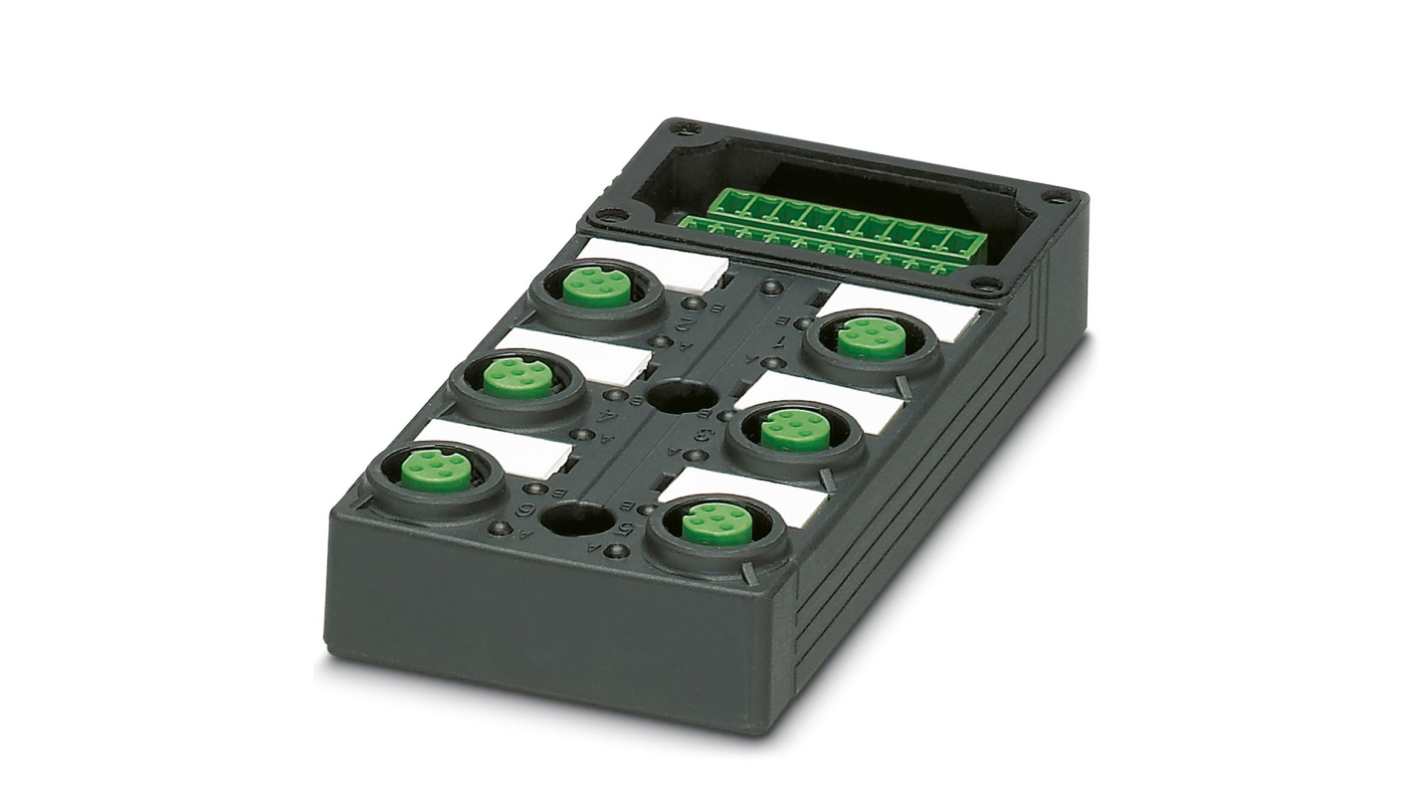 Phoenix Contact SACB Series Sensor Box, M12, 5 way, 6 port