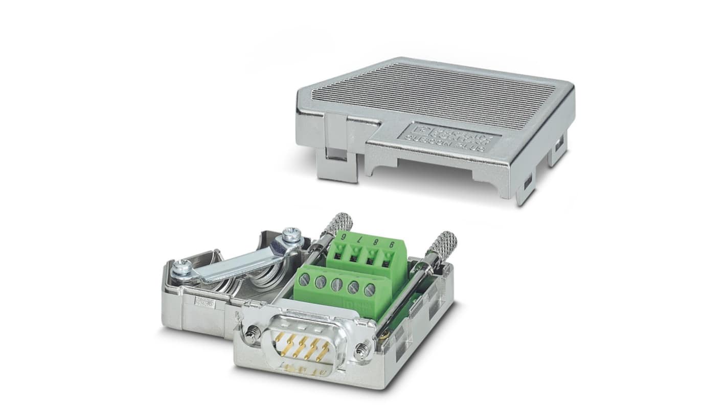 Connettore D-Sub Phoenix Contact, D, Maschio, 9 vie, terminazione Morsetti a vite