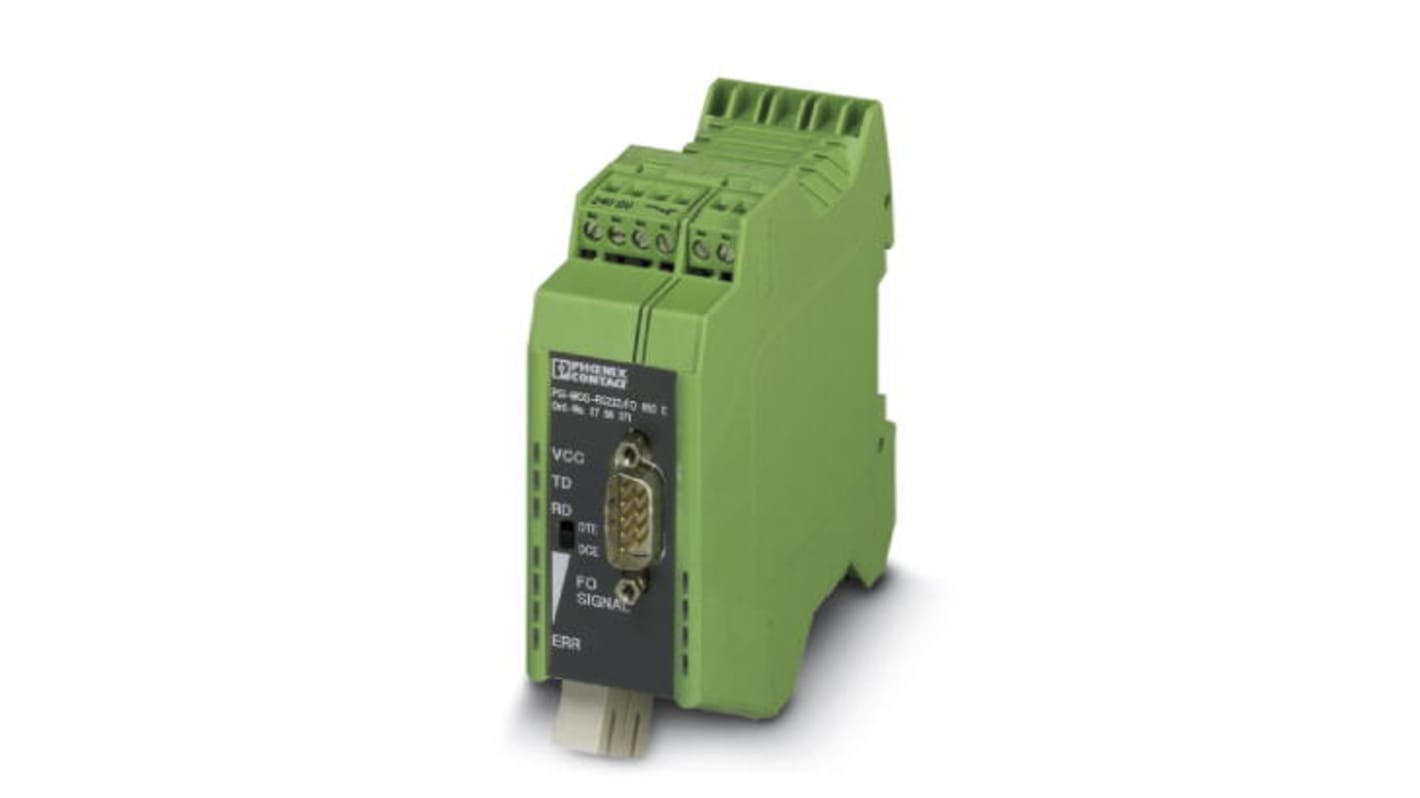 Phoenix Contact PSI-MOS-RS232/FO1300 E Signalwandler, LWL-Konverter 18 → 32V dc / Strom, Spannung 1 A, 42 V ac,