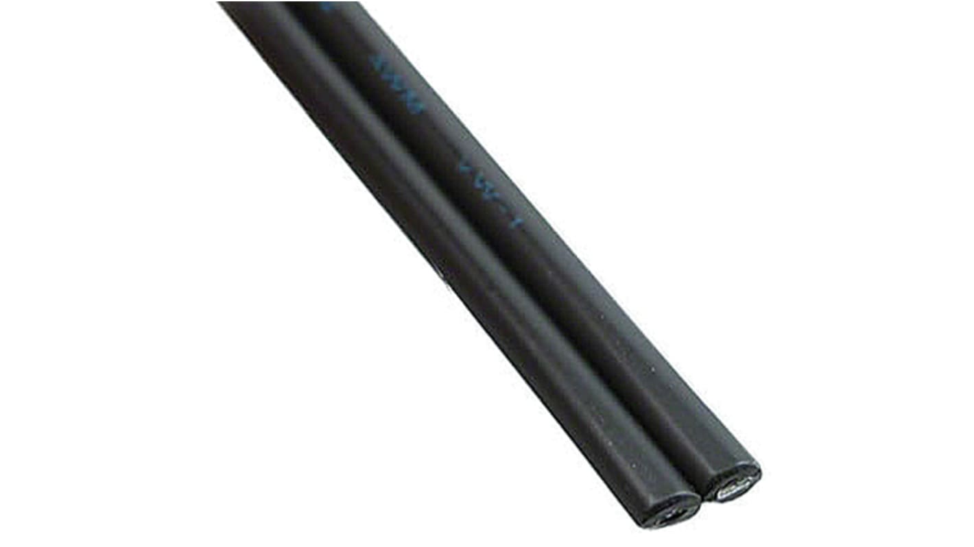 Broadcom Duplex Single Mode Fibre Optic Cable, 1.06mm, Black, 500m