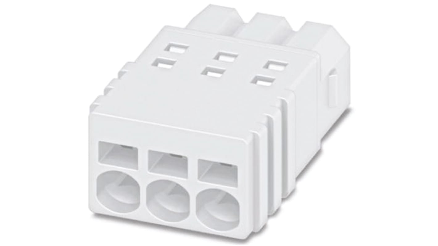 Phoenix Contact, 2.5mm Pitch, PTSM 0.5/2-P-2.5 WH, 2 Way, , Pluggable Terminal Block, Plug, Cable Mount, Spring Cage
