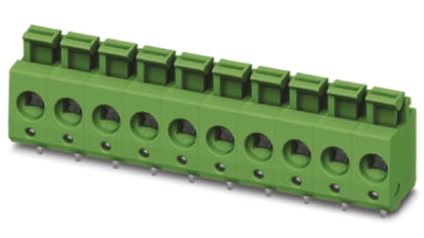 Phoenix Contact PTS 1.5/ 9-5.0-H Series PCB Terminal Block, 9-Contact