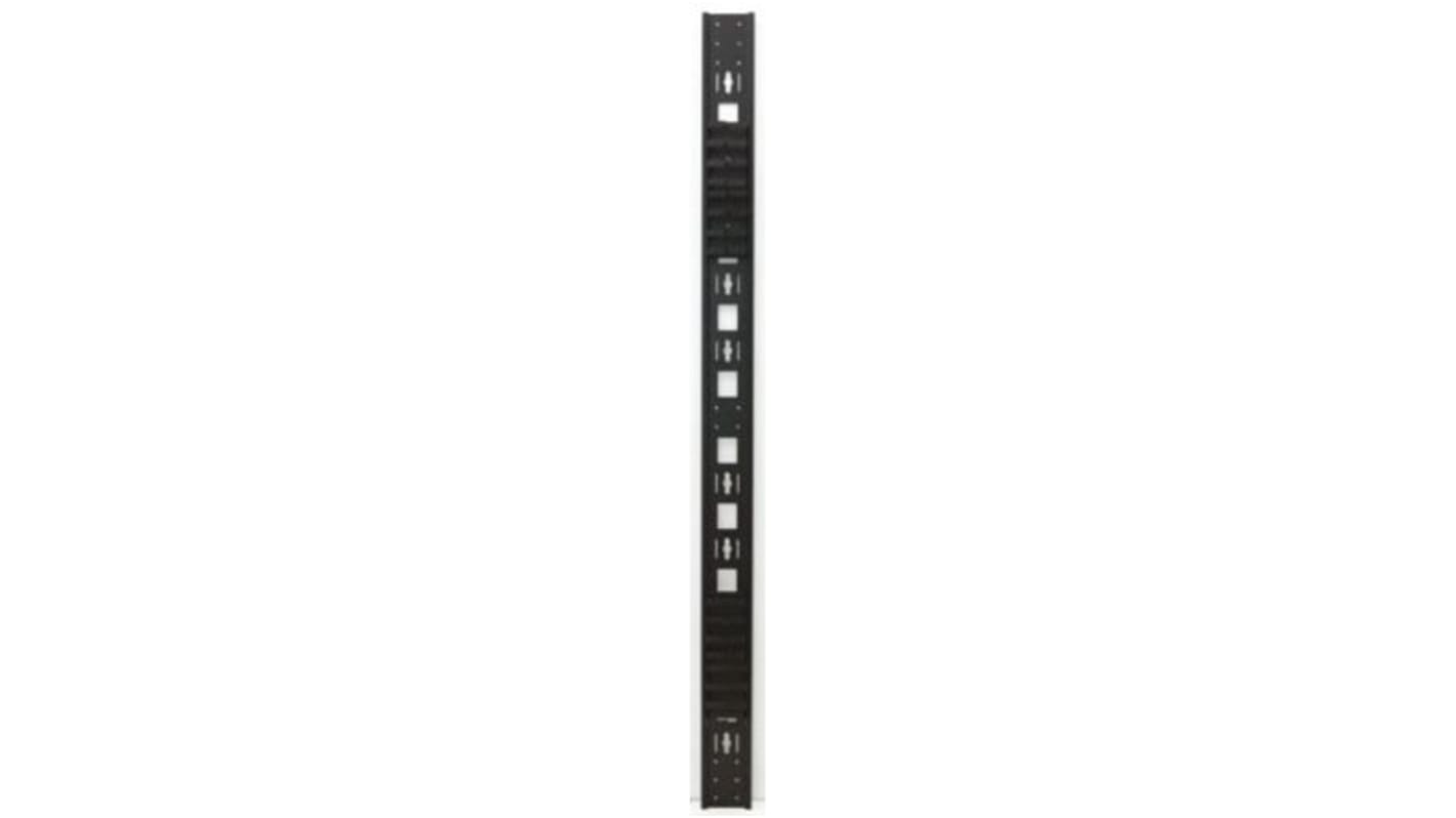 RS PRO Steel Cable Organiser for Use with 47U Rack Unit, 120 mm x 13 mm x 47Uin